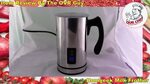 Latte Stainless Steel Milk Steamer and Frother with Hot or C