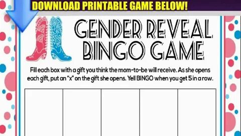 Games To Play At Gender Reveal Party! - YouTube