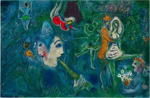 MARC CHAGALL LE CIRQUE: ONE PLATE (M. 517; C. BKS. 68) Marc 