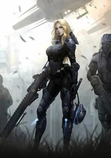 Yoon Lee - Sniper Female & Exhibition in NDC Concept art cha