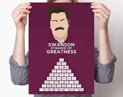Рон Свонсон Пирамида Величия большой плакат из парков и отды