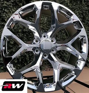 20 x9'' inch GMC Yukon Factory Style Snowflake Wheels Chrome