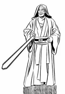 Obi Wan Kenobi Drawing Getdrawings Sketch Coloring Page