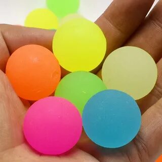 5PCS/lot Colorful Bouncing Ball Can Glow in the dark floatin