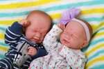 Reborn Dolls Dolls & Bears Baby Reborn Twins Boy&Girl 22" Re
