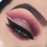 Best Ideas For Makeup Tutorials : Cranberry Glitter Cut Crea