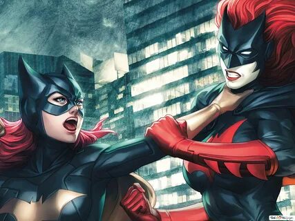 Batgirl Vs Batwoman HD wallpaper download