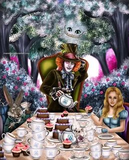 Tea Party by Mareishon.deviantart.com Tim burton disney, Ali