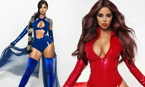 Demi Rose plays dress-up for Halloween in racy costumes