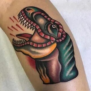 traditional dinosaur tattoo - Google Search Tony Ray Dinosau