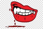 Lip Clipart Vampire Vampire Teeth Background, Mouth Transpar