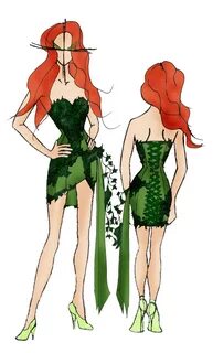Poison Ivy costume corset dress Kim Kardashian Mother Etsy