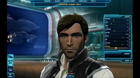 SW TOR - Smuggler Character Creation + Gameplay - YouTube