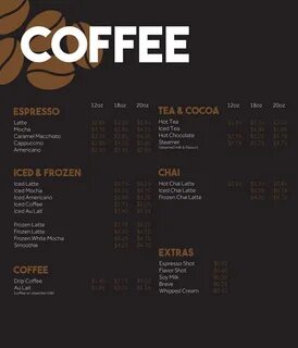 Entry #1 by TPfleider for Design Menu Boards for Coffee Shop