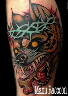 Pin by Skylar on tattoos Hyena tattoo, Tattoos, Traditional 