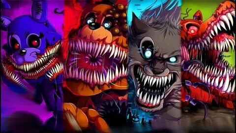 SFM Five Night at Freddy's Twisted mode all jumpscares +offi