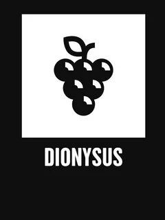 "Dionysus Greek Mythology God Symbol" Zipped Hoodie by ethan