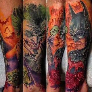 Pin by Kayleigh Crutchlow on Tattoos Joker tattoo, Batman ta