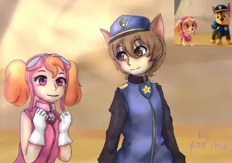 paw patrol fanart - patrulla canina anime by yaita-chan on D