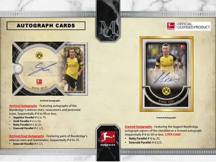 2019 Topps Bundesliga Museum Collection Soccer Cards