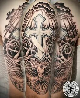 Pin on Cloud Cross With Wings Tattoo