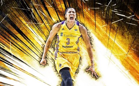 Download wallpapers 4k, Candace Parker, grunge art, Chicago 