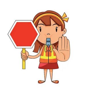 Child Stop Warning Sign Vector Illustration Сток видеоклипы 