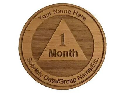 Personalized Month Anniversary Chip AA Recovery Medallions E