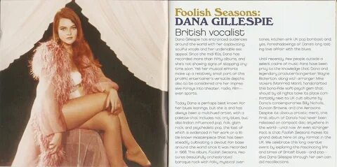 Pop On The Run: Dana Gillespie - Foolish Seasons 1968 (2006 