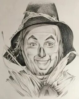 The Wizard of Oz Scarecrow pencil drawing by billyboyuk Wiza