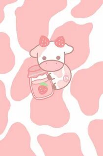 #freetoedit# strawberrymilk #cow #strawberry cow #pink #aest