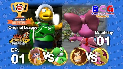 Mario Strikers Charged League EP 01 Match 01 Daisy VS Yoshi 