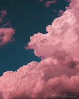Розовые облака Розовые облака, Облака, Настенные принты
