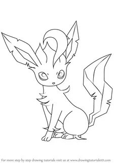 Learn How to Draw Leafeon from Pokemon (Pokemon) Step by Ste