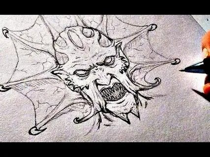 Drawing JEEPERS CREEPERS Demon - YouTube