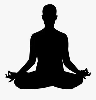 Relax Clipart Meditation - Yoga Image Black And White , Free