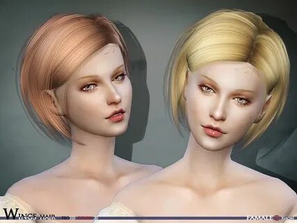 Wings Hair_SIMS4_TEO103_F - The Sims 4 Catalog Pixie hairsty