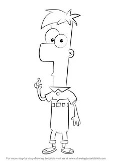 Learn How to Draw Ferb Fletcher from Phineas and Ferb (Phine