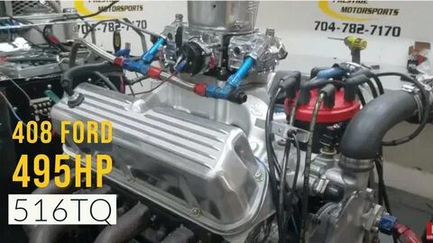 Dean's 408 Windsor Ford on the Dyno at Prestige Motorsports 