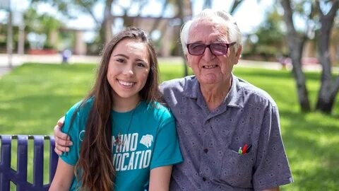 This teen and her 82-year-old grandfather are attending coll
