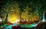 Magic forest, Forest drawing, Magical forest
