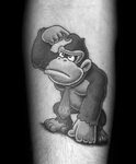 40 Donkey Kong Tattoo Designs For Men - Retro Gamer Ink Idea