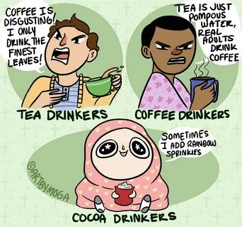 One thing coffee and tea drinkers can agree on... cocoa drin