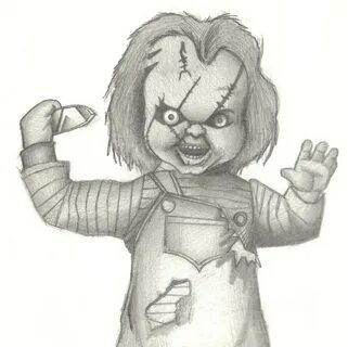 Chucky And Tiffany Coloring Pages : Chucky And Tiffany Drawi
