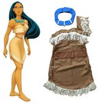 Bueaty girsl Princess Pocahontas Indian Costume Halloween Ou