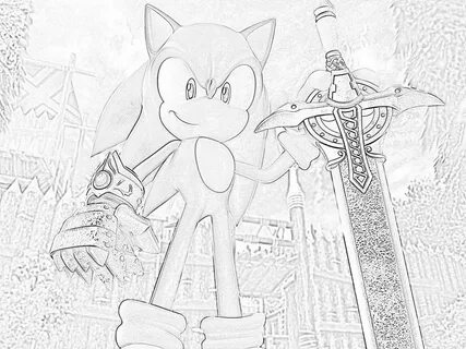 Coloring Pics Of Sonic And The Black Knight Pages Sketch Col