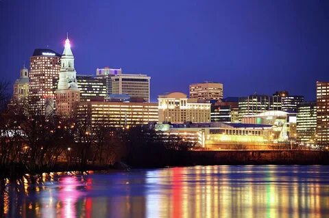 Hartford Skyline Along The Connecticut Photograph by Denista