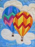 Hot Air Balloon Quilts Fabric painting, Art quilts, Quilt pa