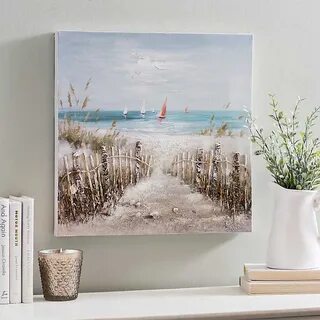 Coastal Scene Canvas Art Print Kirklands Pinturas de paisage