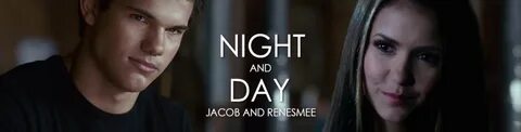 Taylor Lautner and Nina Dobrev as Jacob Black and Renesmee C